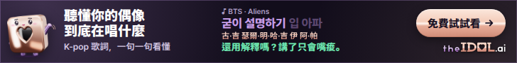 theIDOL.ai:聽懂你的偶像到底在唱什麼。K-pop 歌詞,一句一句看懂。